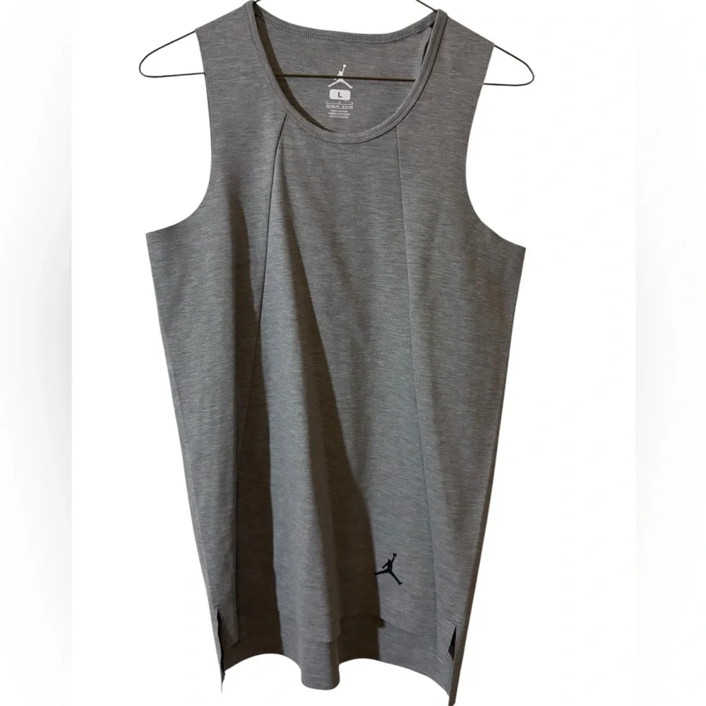 Jordan Gray Logo Tank Top L